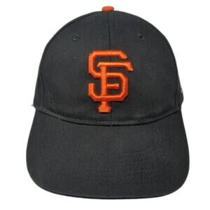 Team MLB San Francisco Giants Strapback Baseball Cap Hat Black One Size MLB